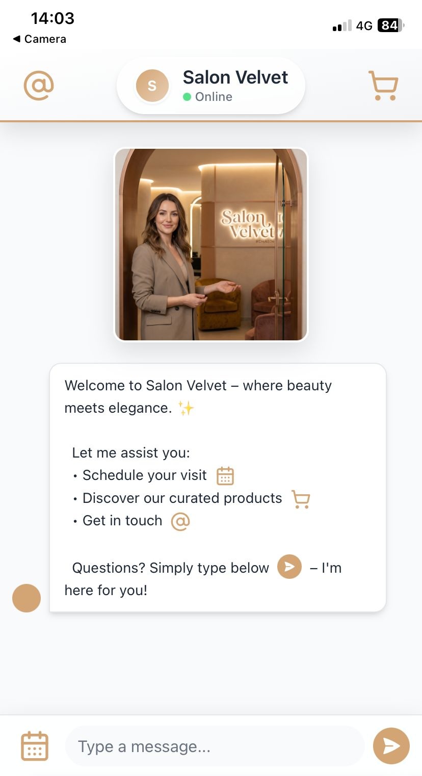 Salon Velvet Chat